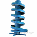 Băng tải xoắn ốc dọc bằng thép carbon cho bưu kiện